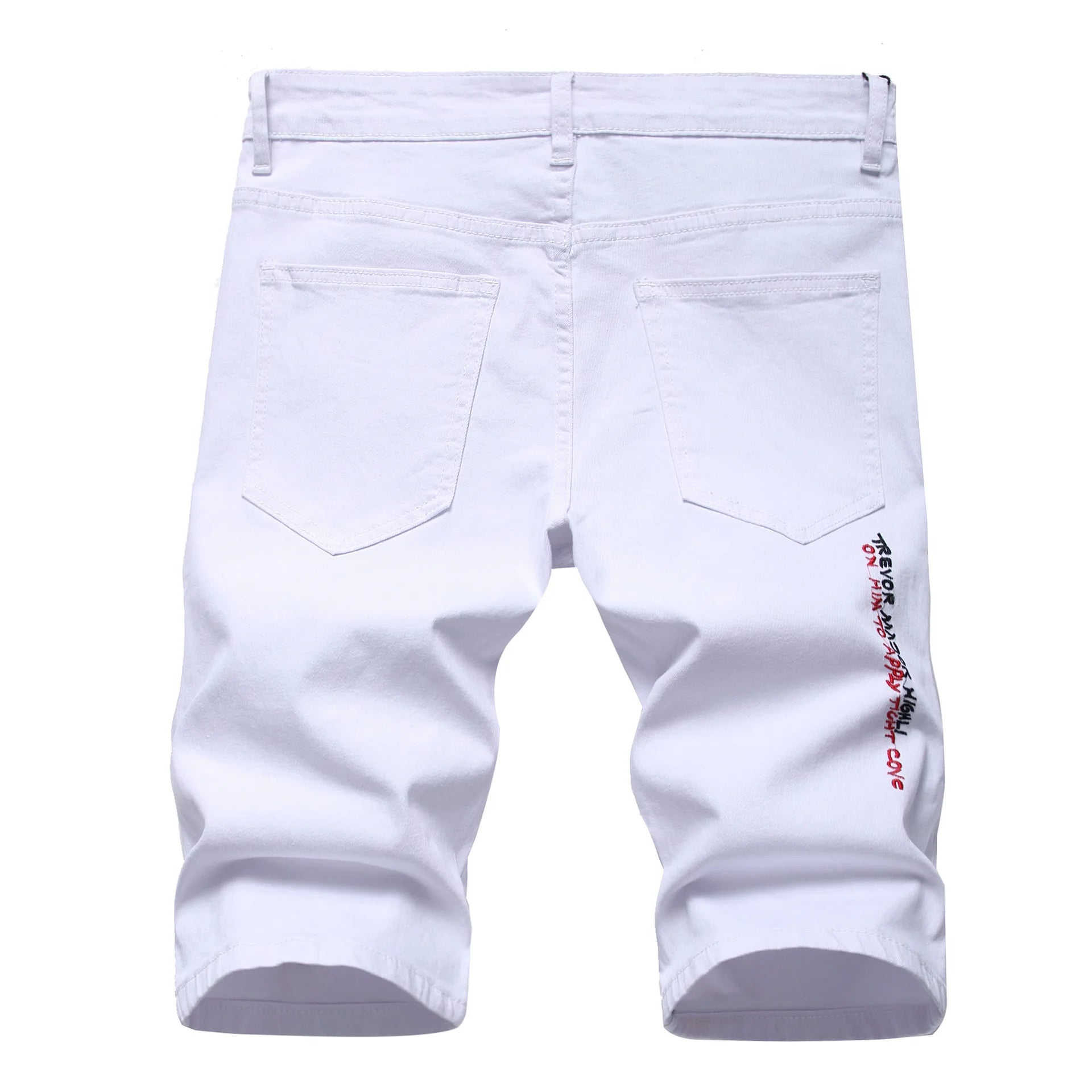 Pantaloncini di jeans con lettere da uomo ATREND