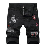 Pantaloncini di jeans con lettere da uomo ATREND