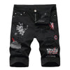 Pantaloncini di jeans con lettere da uomo ATREND