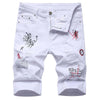 Pantaloncini di jeans con lettere da uomo ATREND