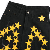 Pantaloncini di jeans con stelle da donna - Pantaloncini in jeans ATREND
