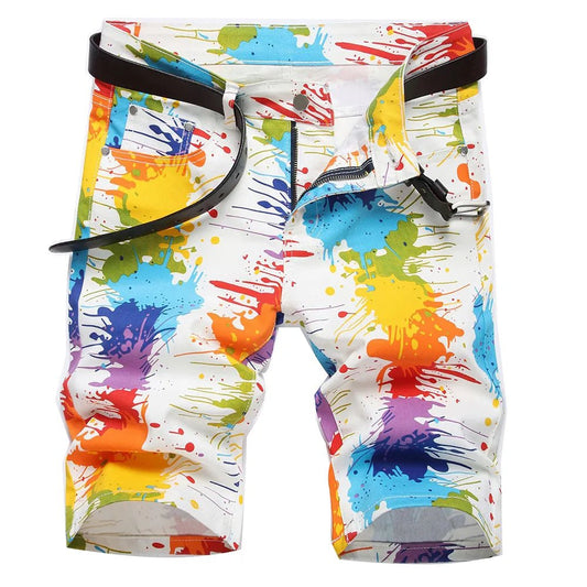 Pantaloncini di jeans grafici da uomo - Pantaloncini in jeans ATREND