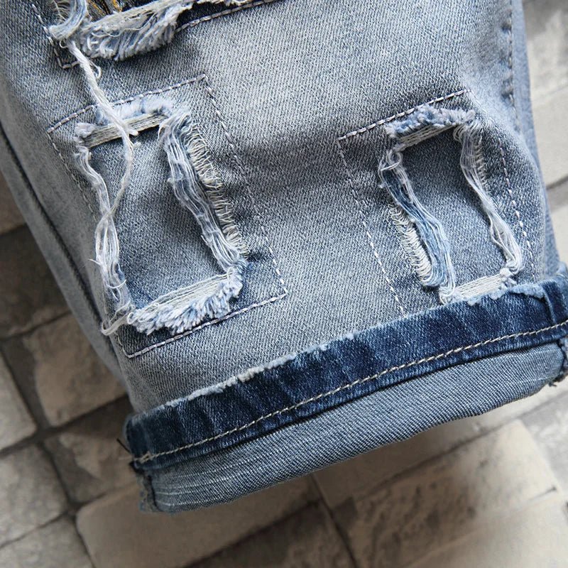 Pantaloncini di jeans grafici da uomo ATREND