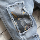 Pantaloncini di jeans grafici da uomo ATREND