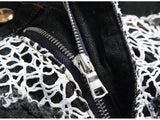 Pantaloncini di jeans patchwork da uomo - Pantaloncini in jeans ATREND