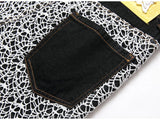 Pantaloncini di jeans patchwork da uomo - Pantaloncini in jeans ATREND