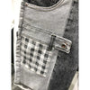 Pantaloncini di jeans patchwork multi tasche da uomo ATREND