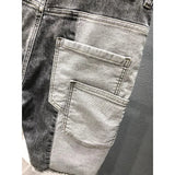 Pantaloncini di jeans patchwork multi tasche da uomo ATREND