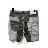Pantaloncini di jeans patchwork multi tasche da uomo ATREND