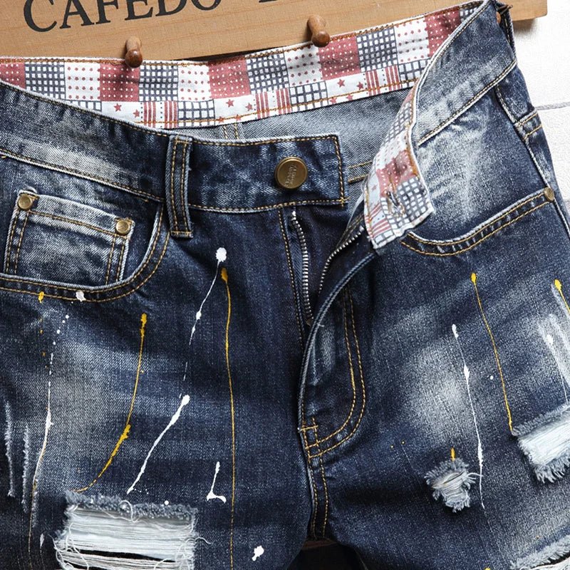 Pantaloncini di jeans retrò da uomo ATREND