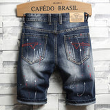 Pantaloncini di jeans strappati da uomo ATREND