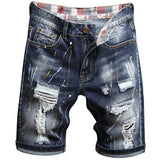 Pantaloncini di jeans strappati da uomo ATREND