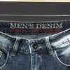 Pantaloncini di jeans vintage con stampa animale da uomo ATREND