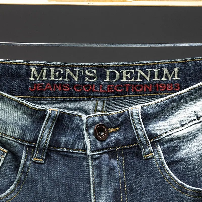 Pantaloncini di jeans vintage con stampa animale da uomo ATREND