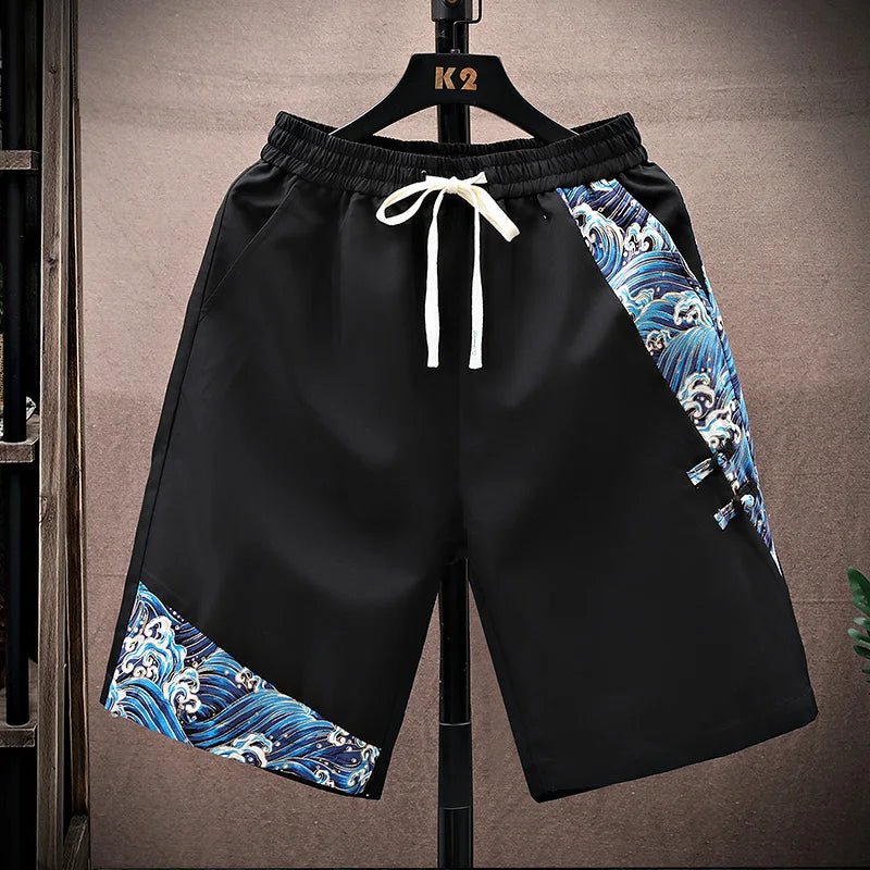 Pantaloncini oversize patchwork da uomo ATREND