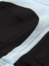 Pantaloni a matita patchwork in denim da donna ATREND