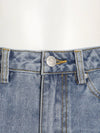 Pantaloni a matita patchwork in denim da donna ATREND