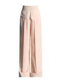 Pantaloni casual a vita alta con tasche a filetto da donna ATREND