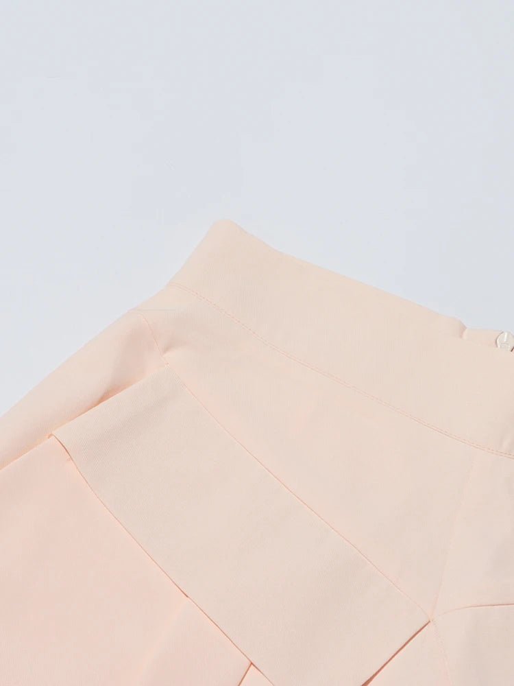 Pantaloni casual a vita alta con tasche a filetto da donna ATREND