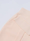 Pantaloni casual a vita alta con tasche a filetto da donna ATREND