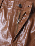 Pantaloni casual multi tasche in pelle PU da donna ATREND
