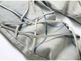 Pantaloni in denim vintage elasticizzato da uomo ATREND