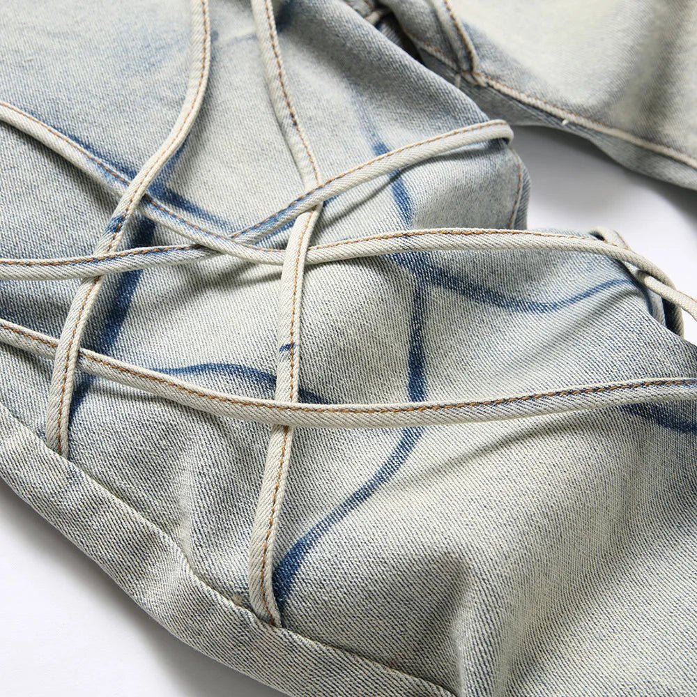 Pantaloni in denim vintage elasticizzato da uomo ATREND