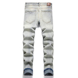 Pantaloni in denim vintage elasticizzato da uomo ATREND