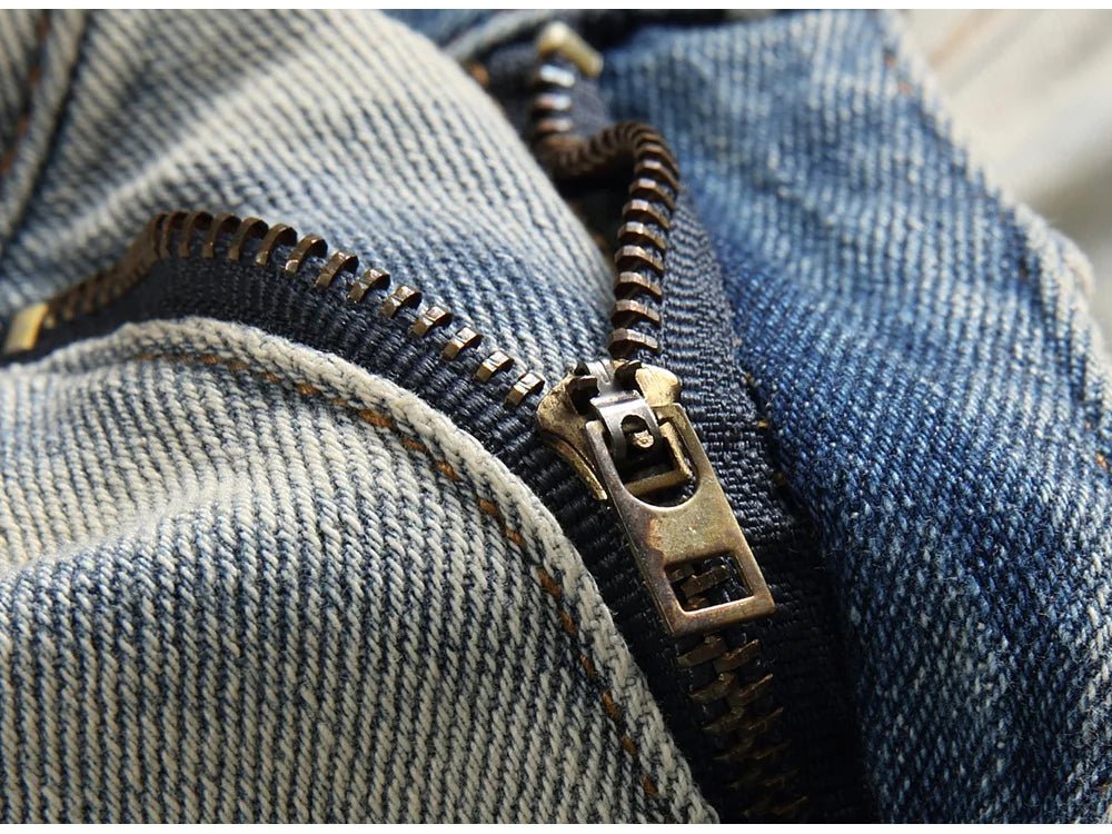 Pantaloni in denim vintage elasticizzato da uomo ATREND