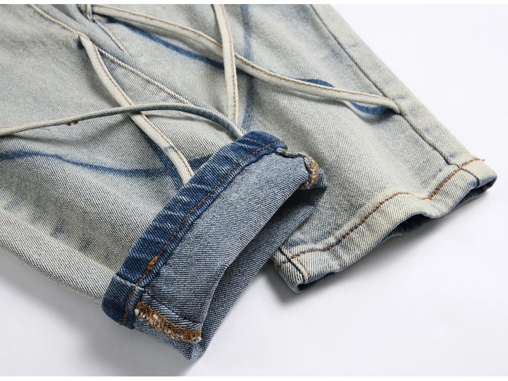 Pantaloni in denim vintage elasticizzato da uomo ATREND