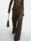 Pantaloni multi tasche a vita alta con corsetto incorporato da donna ATREND