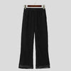 Pantaloni patchwork a gamba larga retati da uomo ATREND