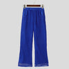 Pantaloni patchwork a gamba larga retati da uomo ATREND