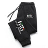Pantaloni sportivi casual con fascia elastica con lacci e lettere unisex ATREND