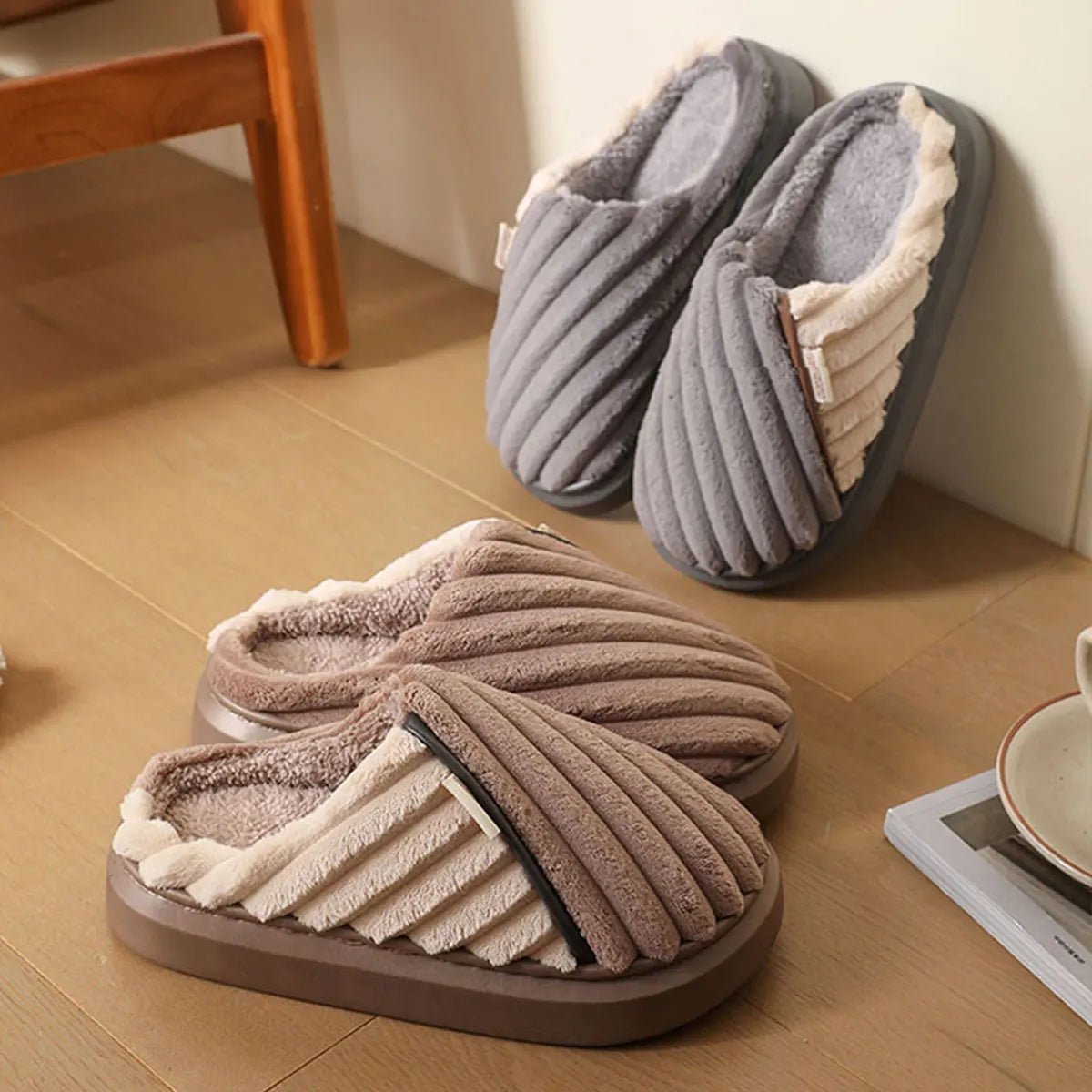 Pantofole casual indoor in cotone da uomo ATREND