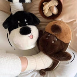 Pantofole in pelo a forma di cane unisex - Ciabatte donna ATREND