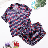 Pigiama camicia & pantaloncini in seta da donna - Pigiama ATREND
