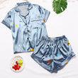 Pigiama camicia & pantaloncini in seta da donna - Pigiama ATREND