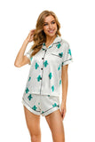 Pigiama camicia & pantaloncini in seta da donna - Pigiama ATREND