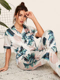 Pigiama camicia & pantaloni in seta da donna - Pigiama ATREND