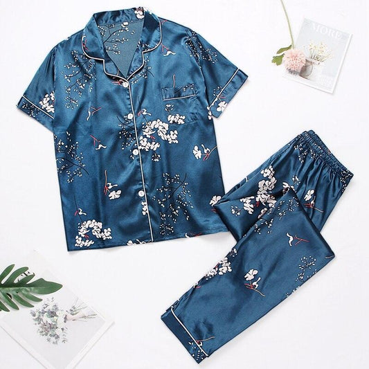 Pigiama camicia & pantaloni in seta da donna - Pigiama ATREND