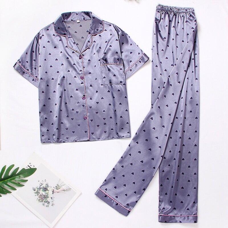 Pigiama camicia & pantaloni in seta da donna - Pigiama ATREND