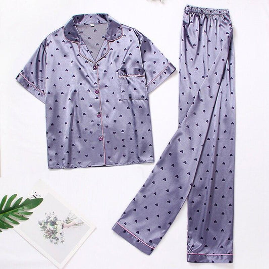 Pigiama camicia & pantaloni in seta da donna - Pigiama ATREND