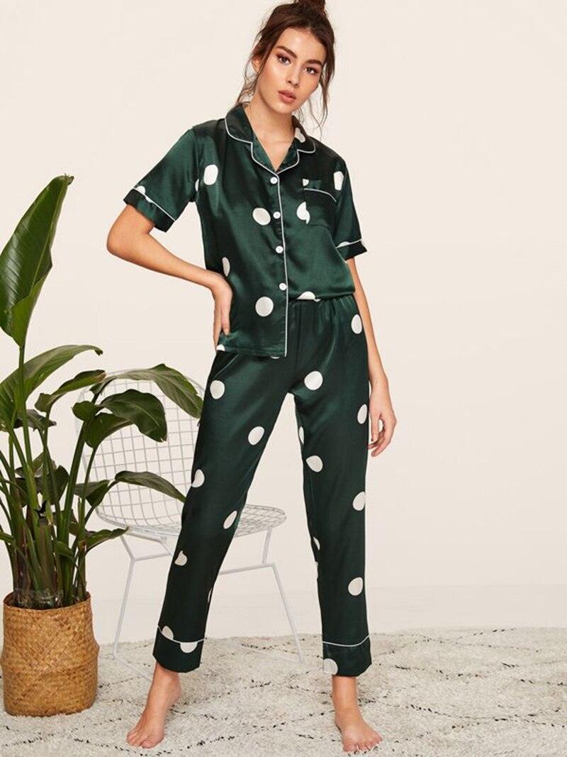 Pigiama camicia & pantaloni in seta da donna - Pigiama ATREND