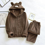 Pigiama cartoon in pile felpa & pantaloni lui & lei - Pigiama ATREND