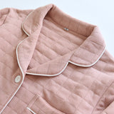 Pigiama casual camicia e pantaloni a quadri in cotone unisex - Pigiama unisex ATREND