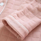 Pigiama casual camicia e pantaloni a quadri in cotone unisex - Pigiama unisex ATREND