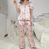 Pigiama casual camicia e pantaloni da donna ATREND