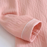 Pigiama casual camicia e pantaloni in cotone con bordo a contrasto unisex - Pigiama unisex ATREND