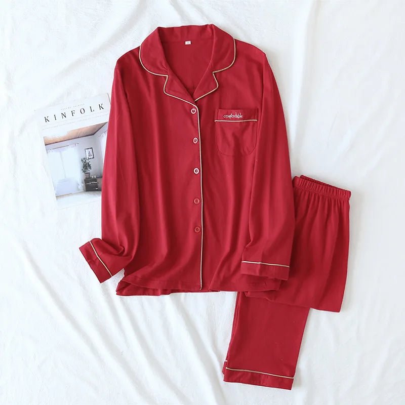 Pigiama casual camicia e pantaloni unisex - Pigiama unisex ATREND